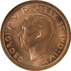 Canada Cent 1937 38 39 40, 2 each MS-63