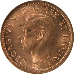 Canada Cent 1937 38 39 40, 10 pcs MS-63