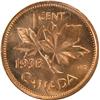 Image 2 : Canada Cent 1938 ICCS MS-65 Red