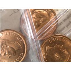 Canada Cent 1938 5 pcs ICCS MS-65 Red