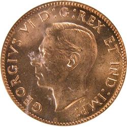 Canada Cent 1940 and 1949 ICG MS-65 Red