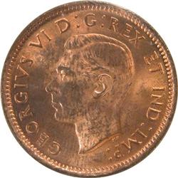 Canada Cent 1941 ICCS MS-64 Red