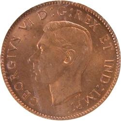 Canada Cent 1942 ICG MS-65 Red