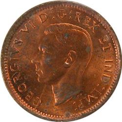 Canada Cent 1942 ICCS MS-64 Red