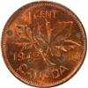 Image 2 : Canada Cent 1942 ICCS MS-64 Red