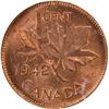 Image 2 : Canada Cent 1942 ICG MS-64 Red