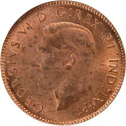 Canada Cent 1942 3 pieces ICG MS-64 Red