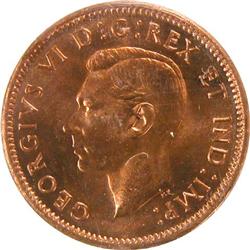 Canada Cent 1943 ICCS MS-64 Red