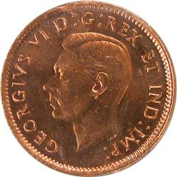 Canada Cent 1943 ICCS MS-64 Red