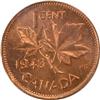 Image 2 : Canada Cent 1943 ICCS MS-64 Red