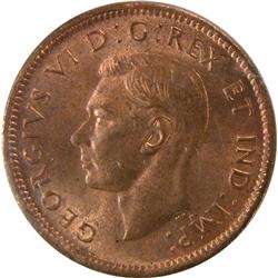 Canada Cent 1943 ICCS MS-64 Red