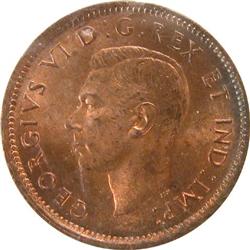 Canada Cent 1944 ICCS MS-64 Red & Brown