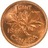 Image 2 : Canada Cent 1944 ICCS MS-63 Red