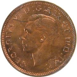 Canada Cent 1944 ICCS MS-63 Red