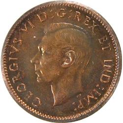 Canada Cent 1944 ICCS MS-63 Red & Brown