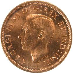 Canada Cent 1947 ML ICCS MS-64 Red