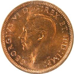 Canada Cent 1947 ML 1951 ICCS MS-64 Red