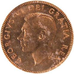 Canada Cent 1948 A off, ICG MS-64 Red