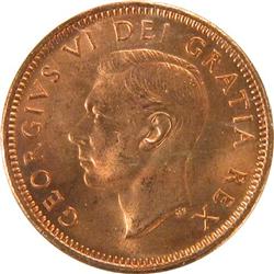 Canada Cent 1951 ICCS MS-65 Red