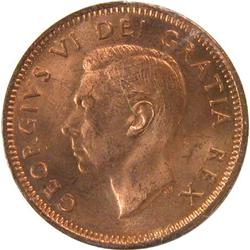 Canada Cent 1951 ICCS MS-65 Red