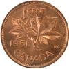 Image 2 : Canada Cent 1951 ICCS MS-65 Red