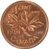 Image 2 : Canada Cent 1951 ICCS MS-64 Red
