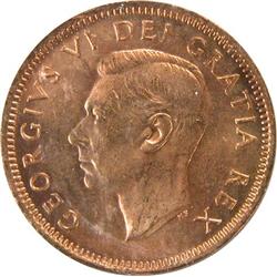 Canada Cent 1951 ICCS MS-64 Red