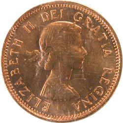 Canada Cent 1954 SF ICCS MS-65 Red