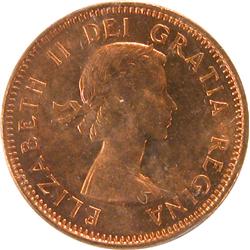Canada Cent 1954 SF ICCS MS-65 Red