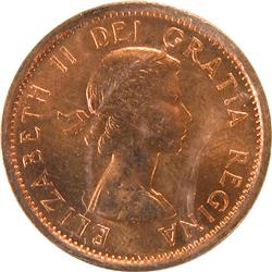 Canada Cent 1955 SF ICCS MS-65 Red