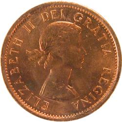 Canada Cent 1955 SF ICCS MS-65 Red