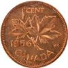 Image 2 : Canada Cent 1956 ICCS MS-65 Red