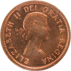 Canada Cent 1956 ICCS MS-65 Red
