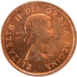 Canada Cent 1956 & 1957 ICCS MS-65 Red
