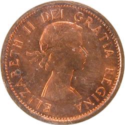 Canada Cent 1956 & 1959 ICCS MS-65 Red