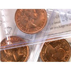 Canada Cent 1957 1959 1964 ICCS MS-65 R