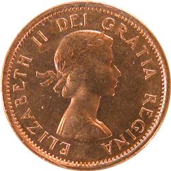 Canada Cent 1958 1963 ICCS MS-65 Red Ca