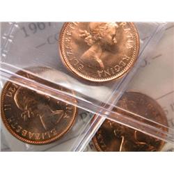 Canada Cent 1960 62 64 67 ICCS MS-65 Re