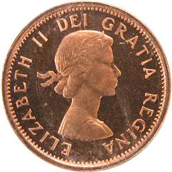 Canada Cent 1961 ICCS PL-64 Red UHCameo