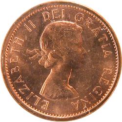 Canada Cent 1964 & 1965 ICCS MS-65 Red