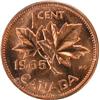 Image 2 : Canada Cent 1965 Type 4, ICCS MS-64 Red