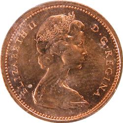 Canada Cent 1965 Type 4, ICCS MS-64 Red