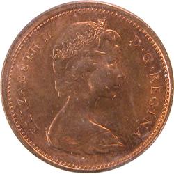 Canada Cent 1965 Type 4, ICCS MS-64 Red