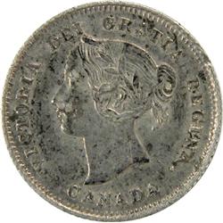 Canada 5 Cents 1875H Small Date, EF