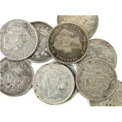 Canada 5 Cents 1880H-1900, 10 pieces, F