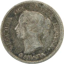 Canada 5 Cents Silver 1884 Near 4, VG