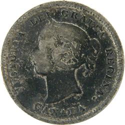 Canada 5 Cents Silver 1884 Near 4, VG