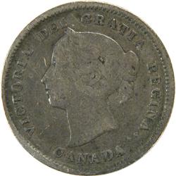 Canada 5 Cents Silver 1885 5/5, VG-F