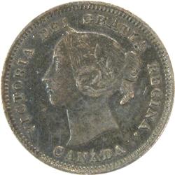Canada 5 Cents 1886 Large 6 CCCS EF-40