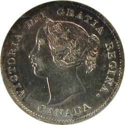 Canada 5 Cents Silver 1898 ANACS AU-50